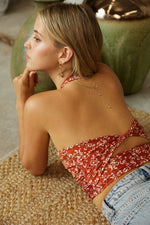 Floral Halter Top