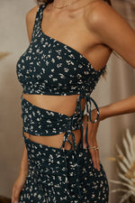 One Shoulder Side Cut Dress