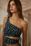 One Shoulder Side Cut Dress