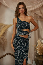 One Shoulder Side Cut Dress