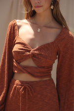 Crop Top with Front Twists