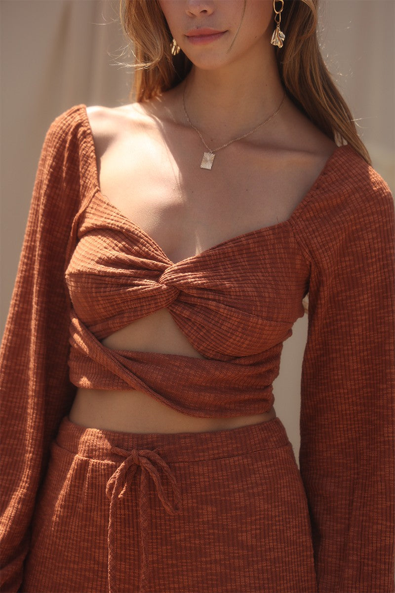 Crop Top with Front Twists