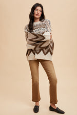 Pattern Wool Sweater