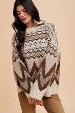 Pattern Wool Sweater