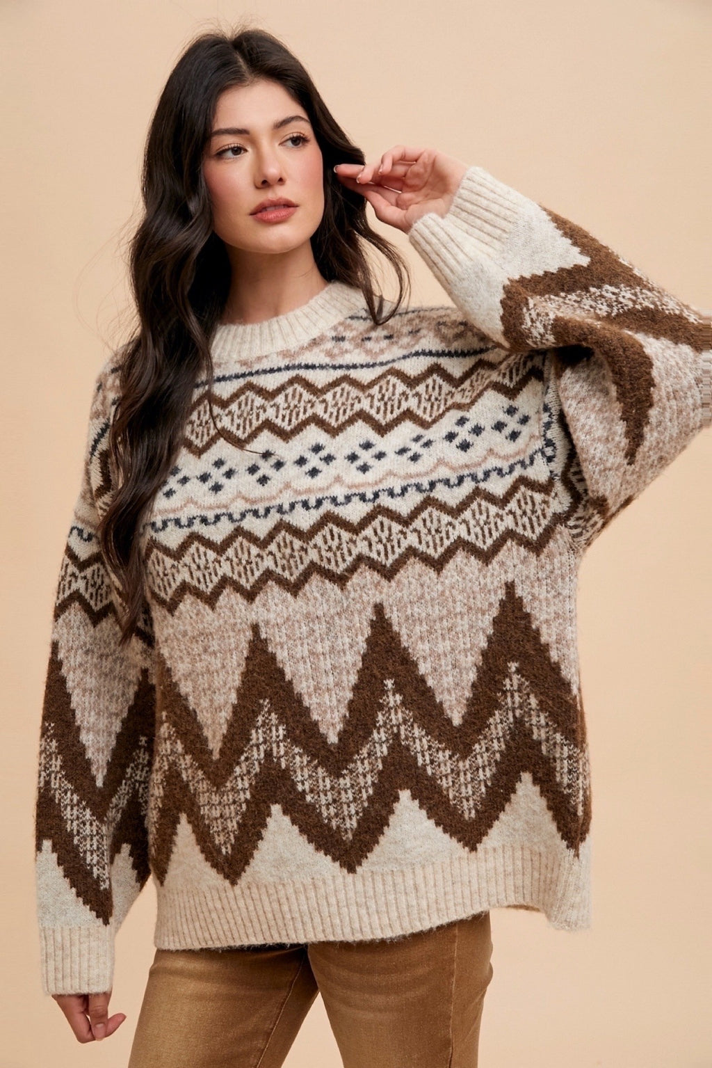 Pattern Wool Sweater