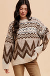 Pattern Wool Sweater