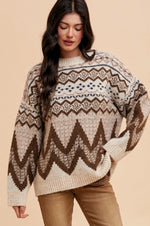 Pattern Wool Sweater
