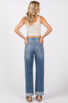Mid Rise Baggy Straight Denim