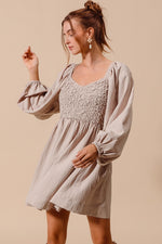 Stone Smocked Dress