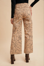 Floral Wide Leg Jean