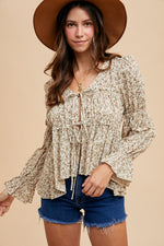 Ditsy Print Blouse