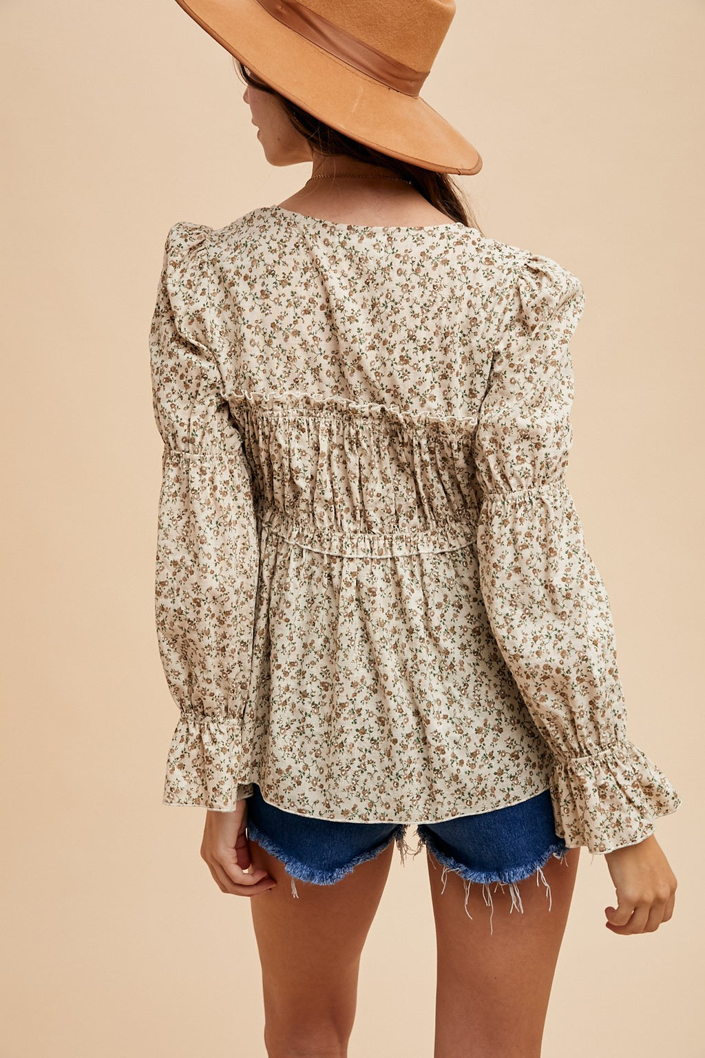 Ditsy Print Blouse