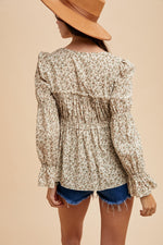 Ditsy Print Blouse