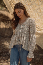 Ditsy Print Blouse