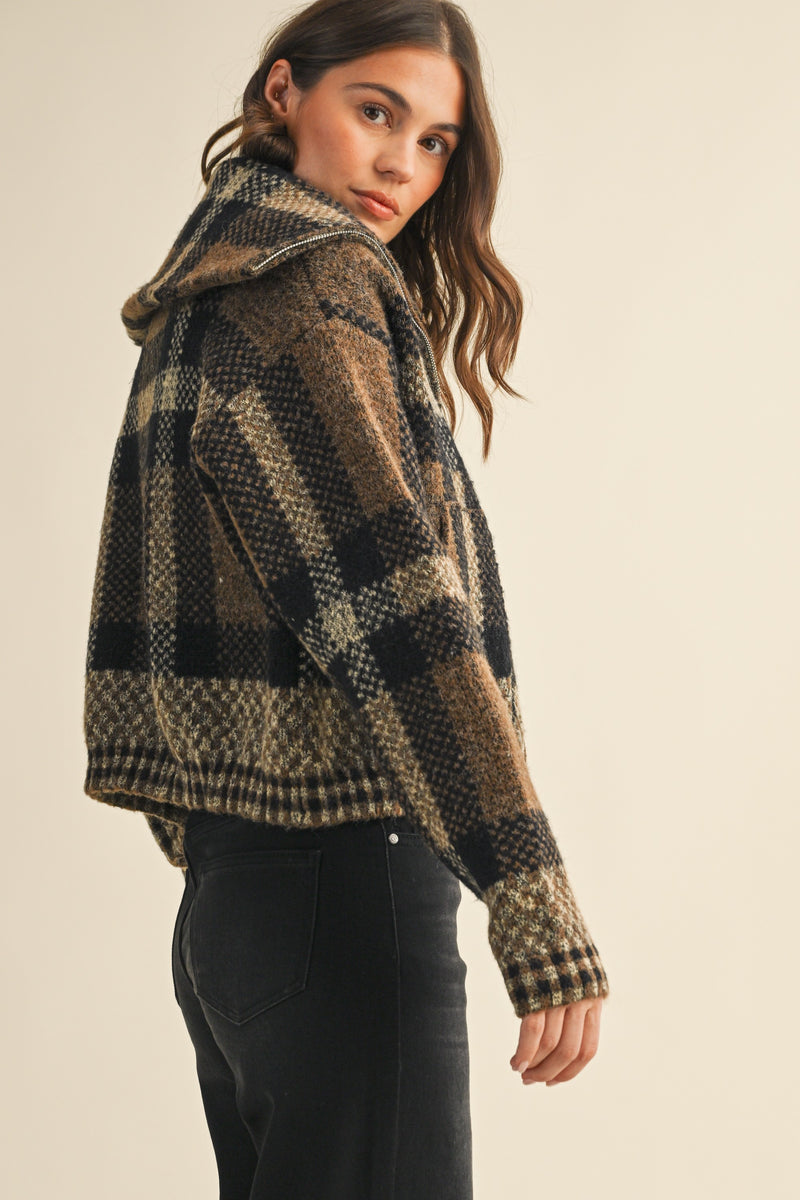 Fuzzy Sweater Jacket