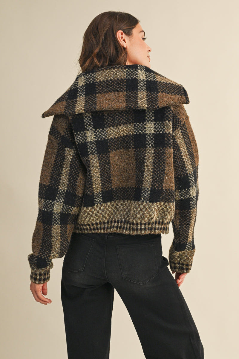 Fuzzy Sweater Jacket
