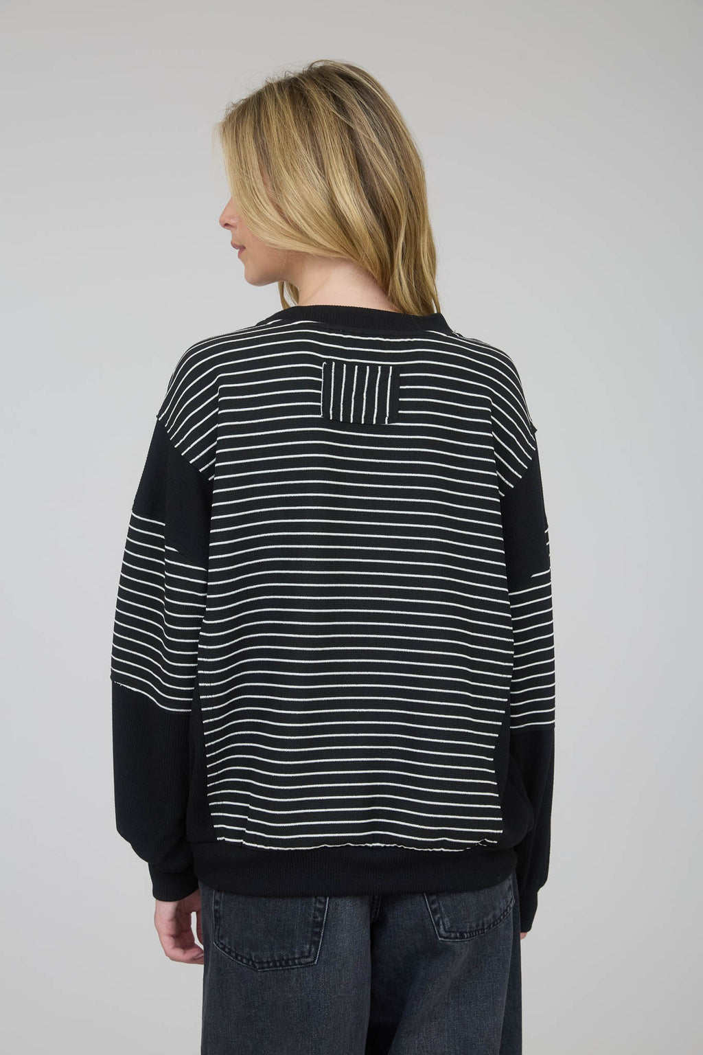 Striped Knit Sweater Top