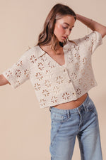 Floral Crochet Lace Cardigan