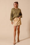 Corduroy Mini Skirt