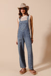 Washed Denim Wide Leg Overall