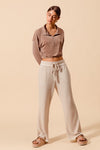 Brushed Wide Rib Knit Pant
