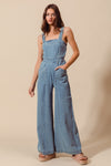 Bootcut Denim Jumpsuit