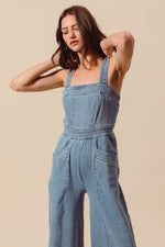 Bootcut Denim Jumpsuit