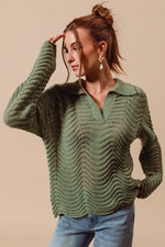 Wavy Texture Sweater