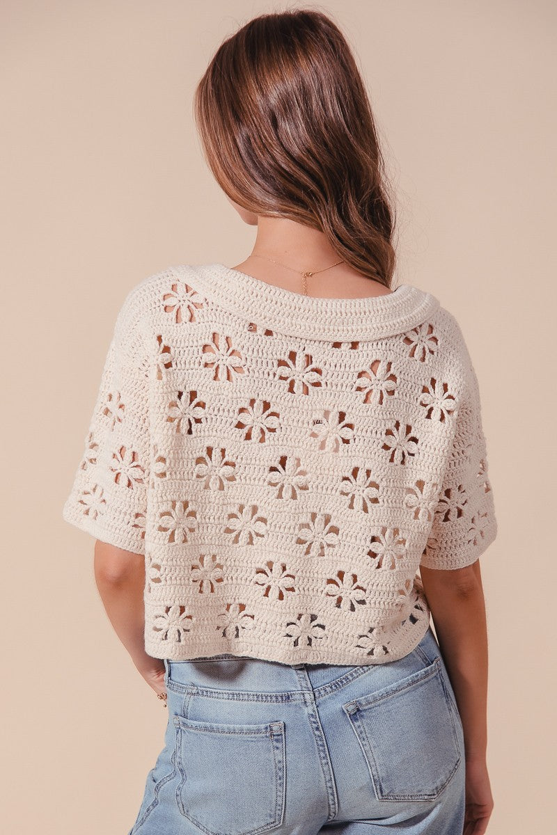 Floral Crochet Lace Cardigan