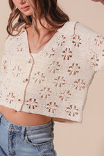 Floral Crochet Lace Cardigan
